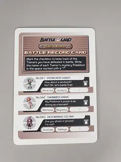 Pokemon Battle E-Reader Solid Armor Battle Record Card Excellent - Image 1