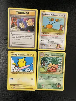 Lot 4x SECRET RARE - Pokemon 2016 XY Evolutions - Cards Pikachu Team Rocket Etc - Image 1