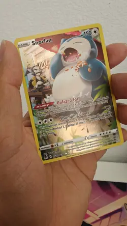 Pokemon TCG Snorlax Lost Origin Trainer Gallery Holo Ultra Rare Card TG10/TG30 - Image 1
