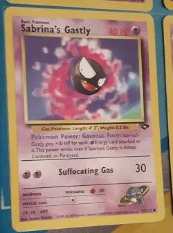 8 WOTC Pokemon Cards- Sabrina's Gym Lot #2 Featuring Scary Pokemon (LP/NM) - Image 3