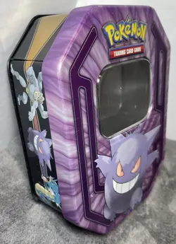 EMPTY Pokemon Champions Gengar Collector Card Storage Tin Nintendo 2016 NO CARDS - Image 2