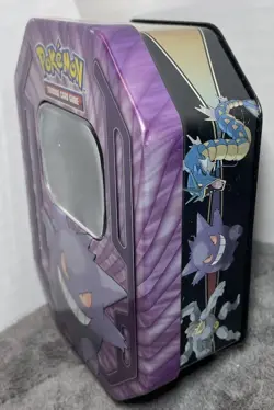 EMPTY Pokemon Champions Gengar Collector Card Storage Tin Nintendo 2016 NO CARDS - Image 3
