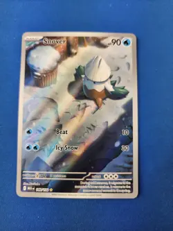 2025 Pokemon Mega Evolution MEG EN Snover 140/132 Illustration Rare Nm Card - Image 1