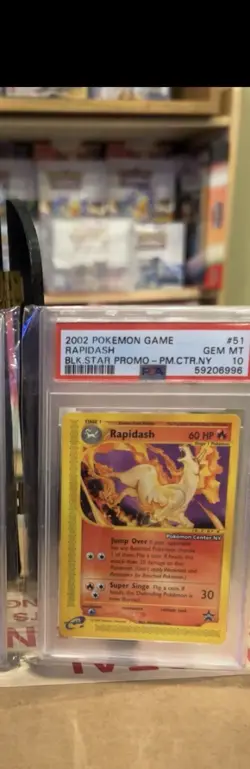 Rapidash PSA 10 2002 Pokemon Game Center NY Black Star Promo Card #51 - Image 1