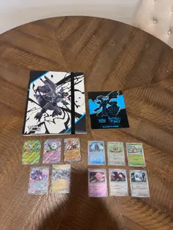 Pokemon Black Bolt Binder with Player's Guide and EX Cards and Pokeballs - Image 1