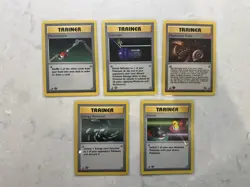 Pokemon Cards Trainer Base Set 1st Edition Cards - Image 1