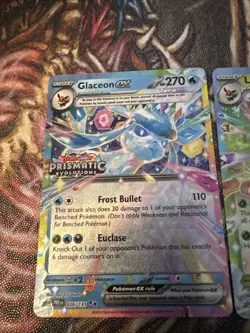 Pokemon TCG Glaceon And Leafeon STAMPED PROMO Card Prismatic Evolutions - Image 1