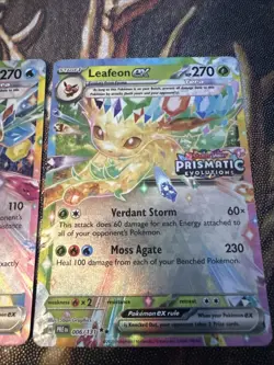 Pokemon TCG Glaceon And Leafeon STAMPED PROMO Card Prismatic Evolutions - Image 2