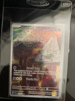Pokemon TCG Drowzee Scarlet & Violet Base Set Holo Illustration Card 210/198 - Image 1