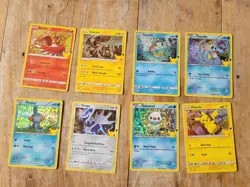 Pokemon McDonalds 2021 - 25th Anniversary Promo Cards Bundle incl HOLO Confetti - Image 1