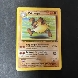 Primeape 43/64 1999 Pokemon Jungle Set Uncommon Pokemon Card D4 - Image 1