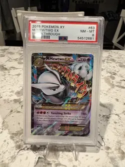 PSA 8 Pokemon Breakthrough M/Mega Mewtwo EX #64 Ultra Rare Holo Card - Image 1