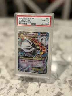 PSA 8 Pokemon Breakthrough M/Mega Mewtwo EX #64 Ultra Rare Holo Card - Image 3