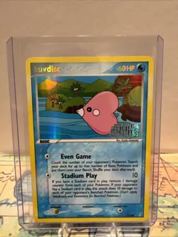 Pokemon TCG Luvdisc EX Crystal Guardians Holo Card 7/100 Condition - Image 1