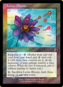 Lotus Bloom (BIBB Old Border) -Foil Light Play MTG Time Spiral Remastered - Image 1