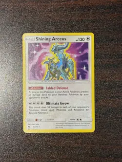 Shining Arceus Holo 57/73 Shining Legends NM Pokemon TCG Card 2017 - Image 1