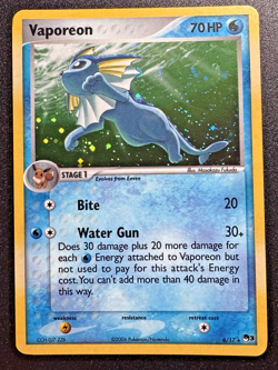 Vaporeon 6/17 POP Series 3 Promo Pokemon Card Holo Foil Rare Near Mint - Image 1