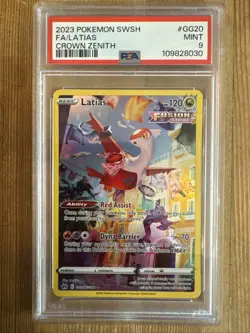 Latias - GG20/GG70 - Pokemon Crown Zenith Galarian Gallery Holo Card PSA 9 - Image 1