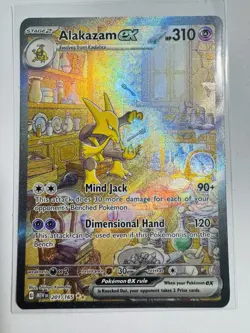 Pokemon TCG Alakazam EX Scarlet & Violet 151 Card 065/165 Holo NM - Image 1