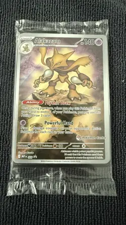 Pokemon TCG Alakazam Pokemon center stamped Promo Card - Image 1