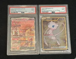 2 PSA Graded Mew Premium Collection Cards - Image 1