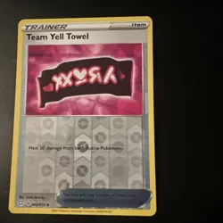 Team Yell Towel 63/72 Shining Fates Reverse Holo Uncommon Pokemon Card 063/072 - Image 2