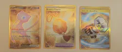 Three (3) Pokemon TCG Gold Cards (Mew) In NM/M Condition - Image 1