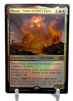 Phlage, Titan of Fire's Fury Foil #197 MTG Modern Horizons 3 NM X1 - Image 1