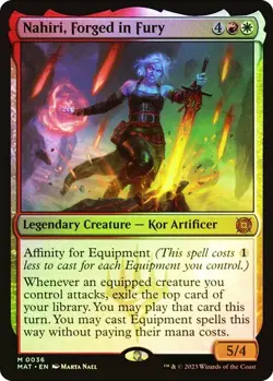 Nahiri, Forged in Fury FOIL - 0036 - Mythic - Aftermath MAT MTG - Image 1