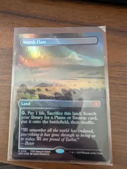 MTG Marsh Flats (0110) (Borderless) Special Guests Foil NM - Image 1