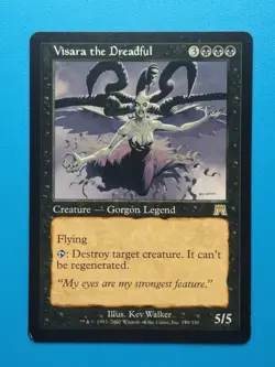 MTG 1x Visara the Dreadful LP Onslaught Magic - Image 1