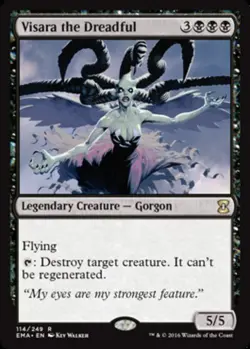 Slightly Played, English - 1 x MTG Visara the Dreadful Eternal Masters - Image 1