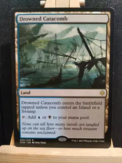 Drowned Catacomb - Ixalan - Rare - NM to LP (see pics) MTG - Image 1