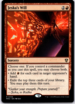 Jeska's Will Regular NM MTG - Image 1