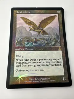 Junk Diver Foil Urza's Destiny Magic the Gathering Rare Artifact Creature MTG - Image 1