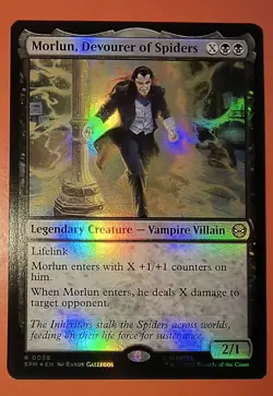 MTG: SPIDER-MAN: MORLUN, DEVOURER OF SPIDERS, 0059, FOIL, RARE, NM, SPM - Image 1