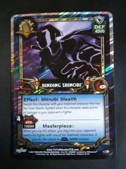 Yu Yu Hakusho TCG CCG Binding Shinobi L8 Dark Tournament League NM Card - Image 1