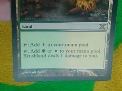Magic: The Gathering "Brushland" Land Card - Scott Bailey Artwork - Image 2