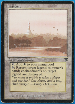 Karakas Legends HP/DAMAGED Uncommon MAGIC MTG CARD (ID# 506175) ABUGames - Image 1