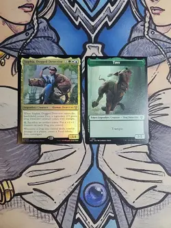 1x Sophia, Dogged Detective FOIL + 1x Tiny / Eldrazi Token - NM/M MKC MTG Magic - Image 1