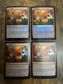 4x Vandalblast FOIL Commander Master MTG Pack Fresh - Image 1