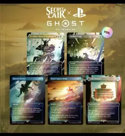🔥 MTG Secret Lair Playstation Foil PRESALE Ghost of Tsushima 🔥 - Image 1