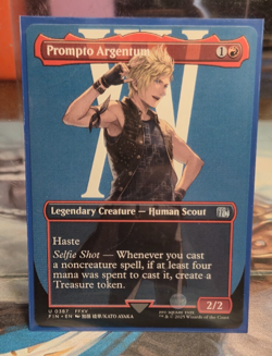 387 Prompto Argentum (Borderless) Final Fantasy NM Card MTG FIN FFXV Human - Image 2