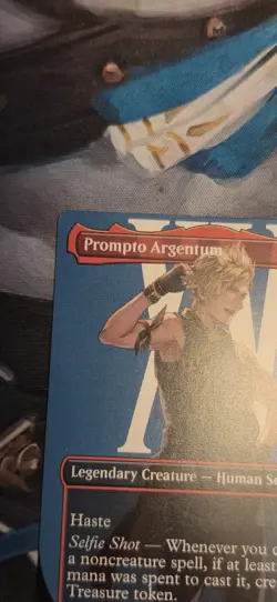 387 Prompto Argentum (Borderless) Final Fantasy NM Card MTG FIN FFXV Human - Image 4
