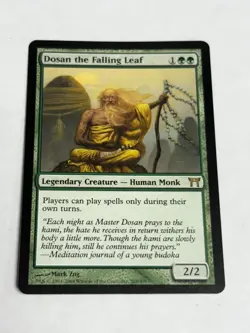 Magic The Gathering MTG DOSAN THE FALLING LEAF Champions of Kamigawa NM - Image 1