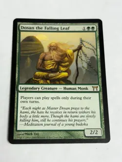 Magic The Gathering MTG DOSAN THE FALLING LEAF Champions of Kamigawa NM - Image 2