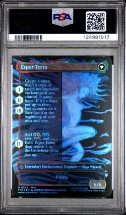TERRA 2025 MAGIC THE GATHERING MTG ARTIST BORDERLESS FOIL 0323 GRADED PSA 10 GEM - Image 2