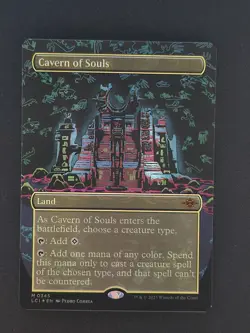 MTG: Borderless Foil Cavern of Souls - The Lost Caverns of Ixalan - Image 1