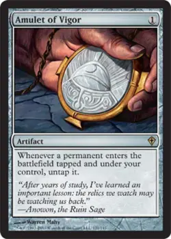 Amulet of Vigor - Medium Play MTG Worldwake - Image 1