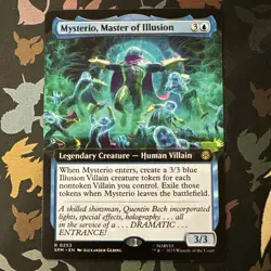 Mysterio, Master of Illusion -MTG Spiderman- NM- Rare 0253 Extended - Image 1